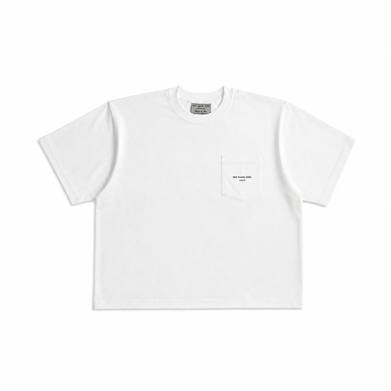 THE 'STAPLE' POCKET TEE WHITE
