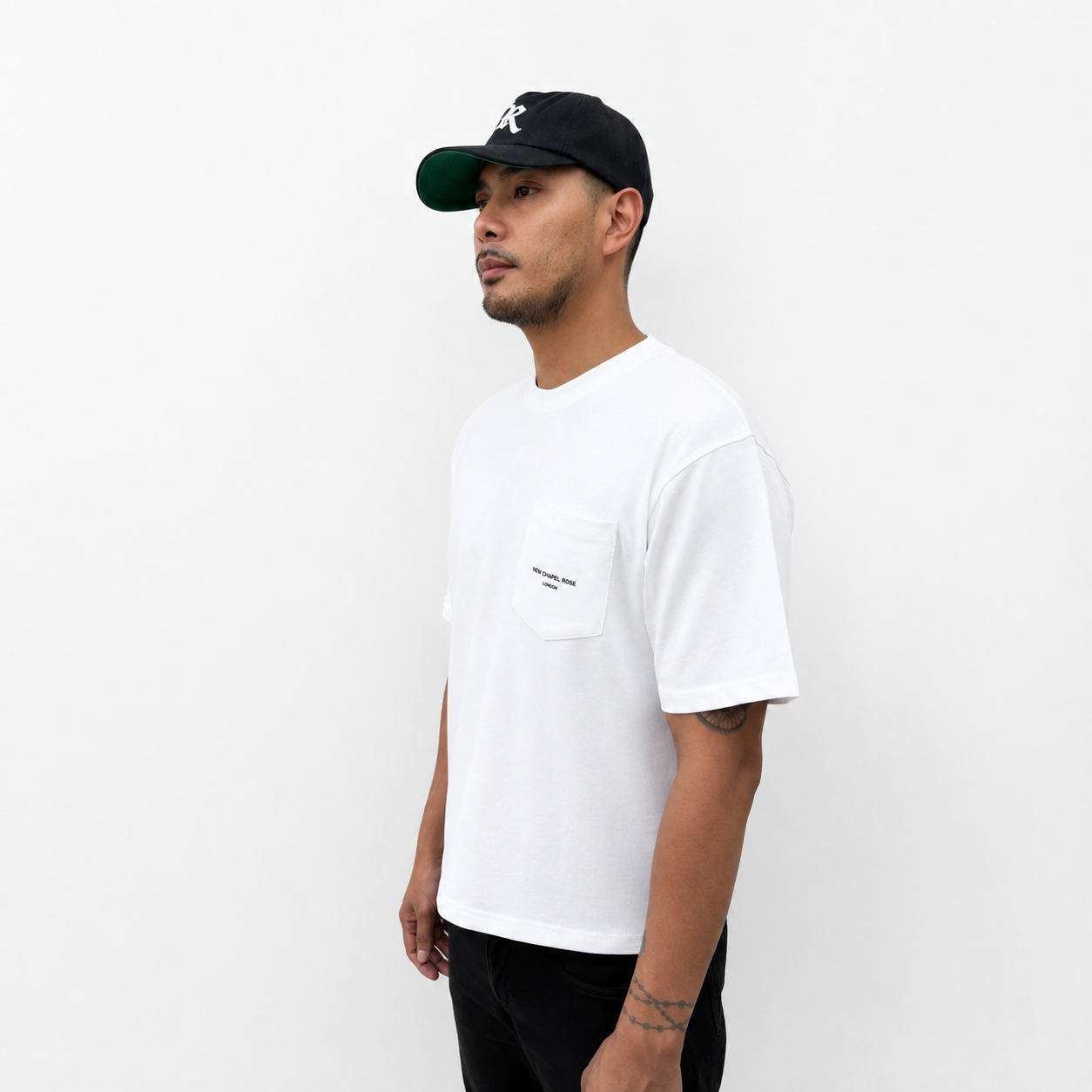 THE 'STAPLE' POCKET TEE WHITE