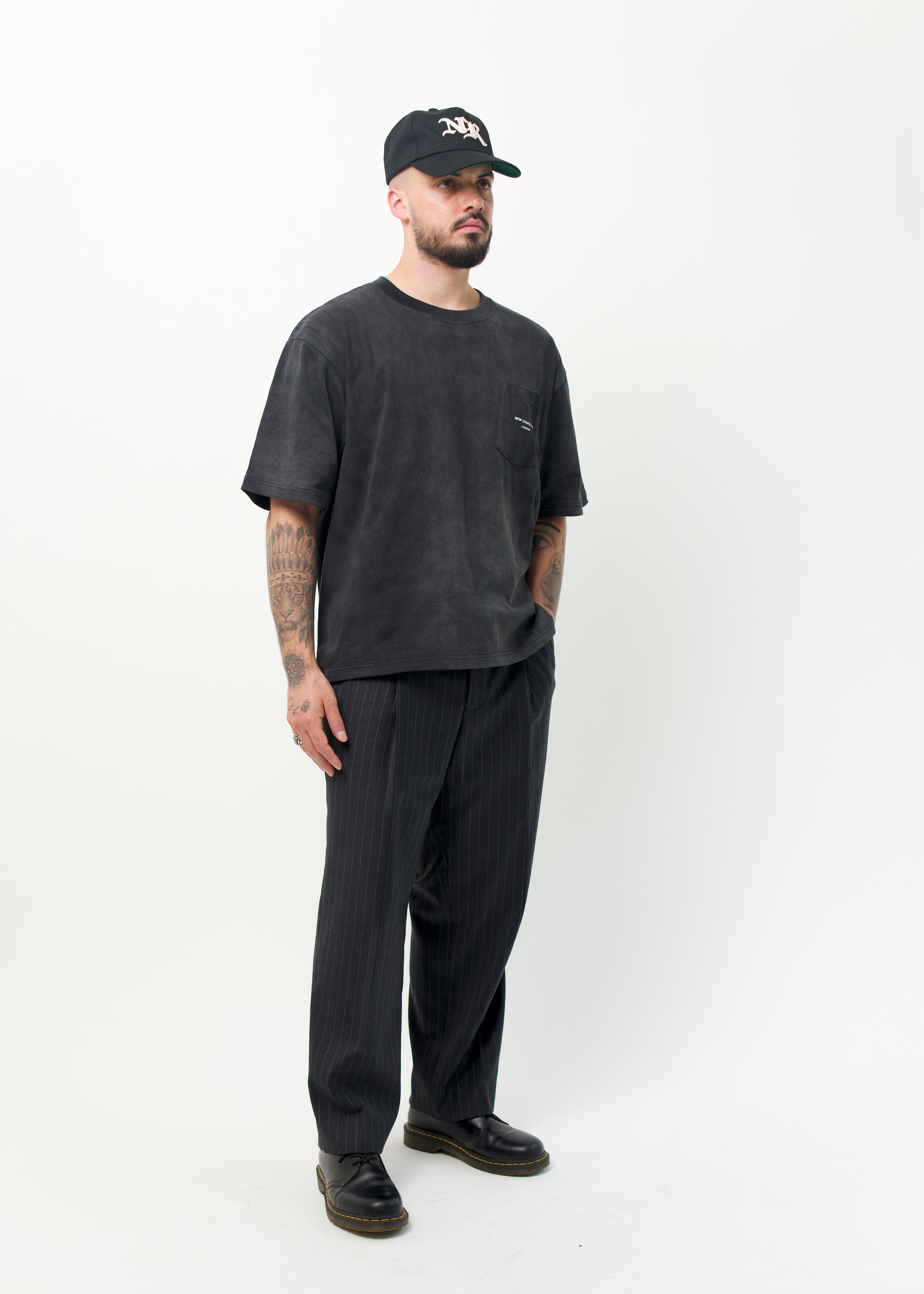 THE 'STAPLE' POCKET TEE BLACK