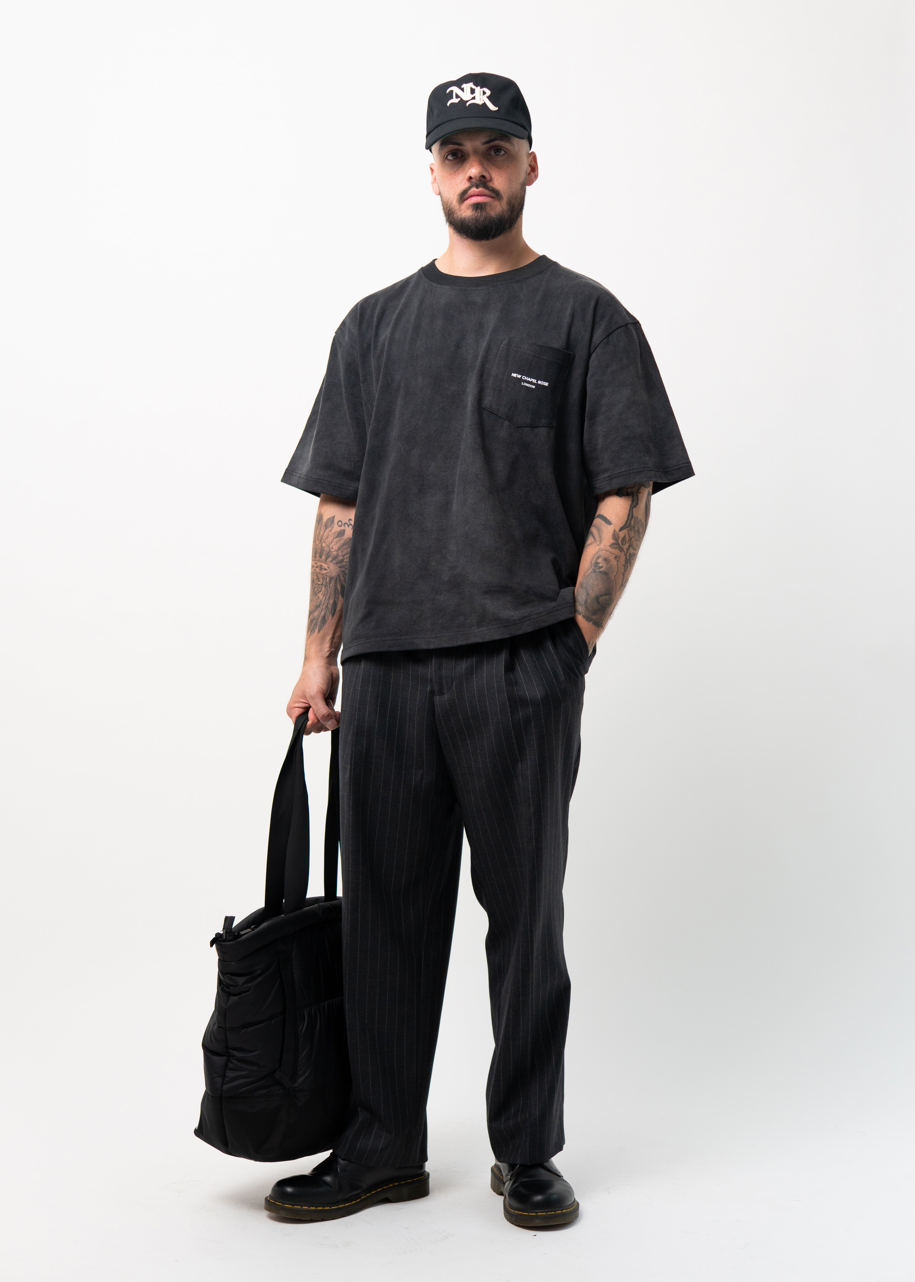 THE 'STAPLE' POCKET TEE BLACK
