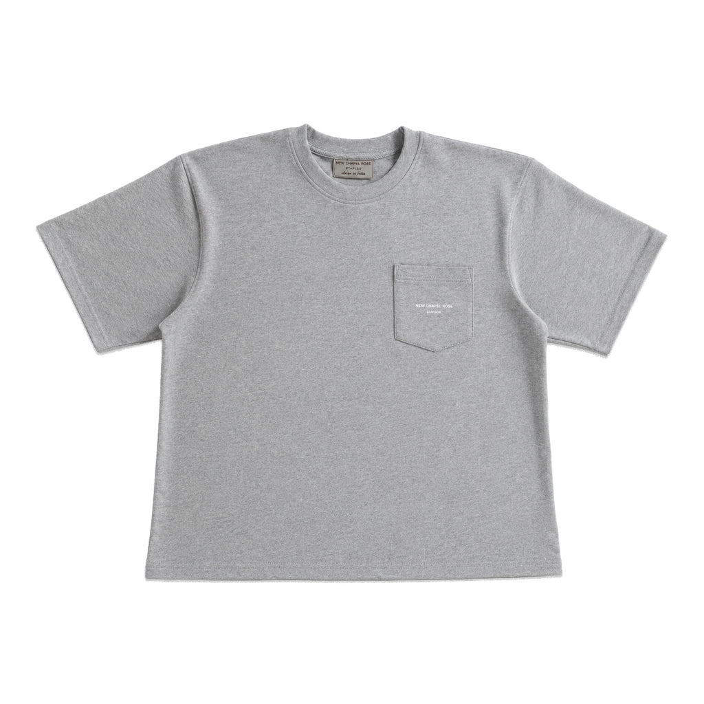 The 'STAPLE' POCKET Tee Grey