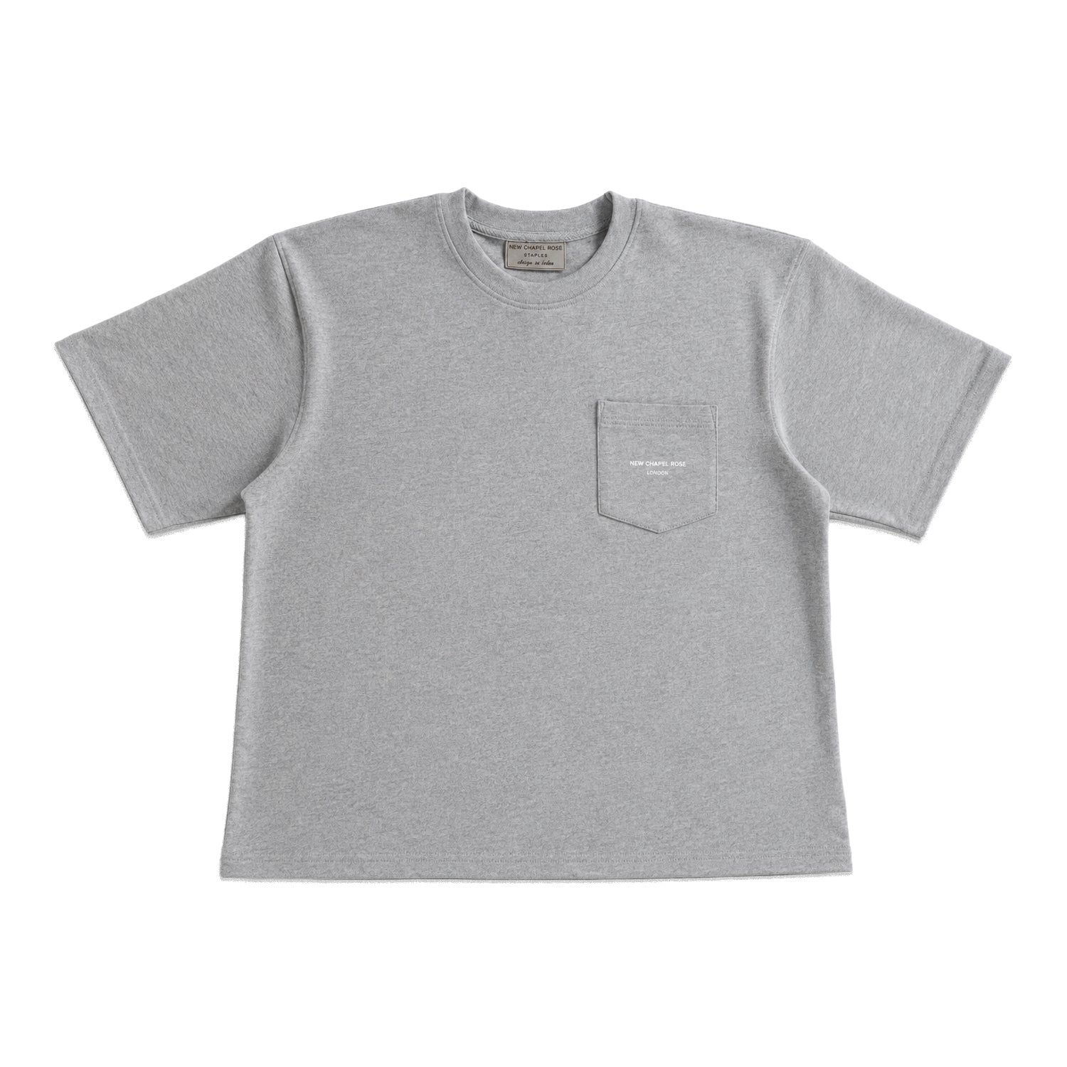 THE 'STAPLE' POCKET TEE GREY